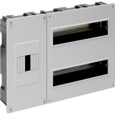 SOLERA 5203B Caja ICP+distribución hasta 24 elementos caño negro toma blanca