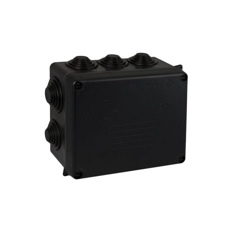 SOLERA 717N Caja estanca 160x135x70 10 conos PG21/29 negro