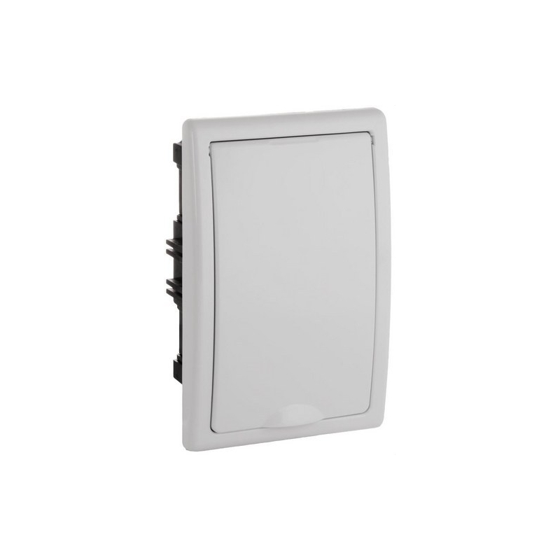 SOLERA 8695C Caja de distribución de empotrar de 4 elementos 125x195x72mm precintable marco y puerta blancos