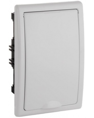 SOLERA 8695C Caja de distribución de empotrar de 4 elementos 125x195x72mm precintable marco y puerta blancos