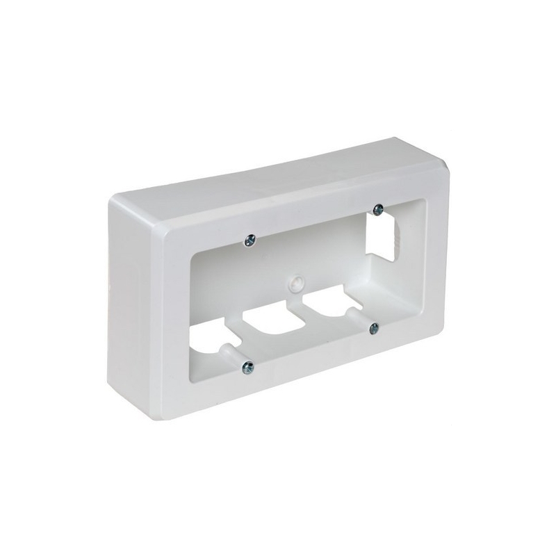 SOLERA 92 Zócalo superficie con 2 elementos 165x96x43mm blanco