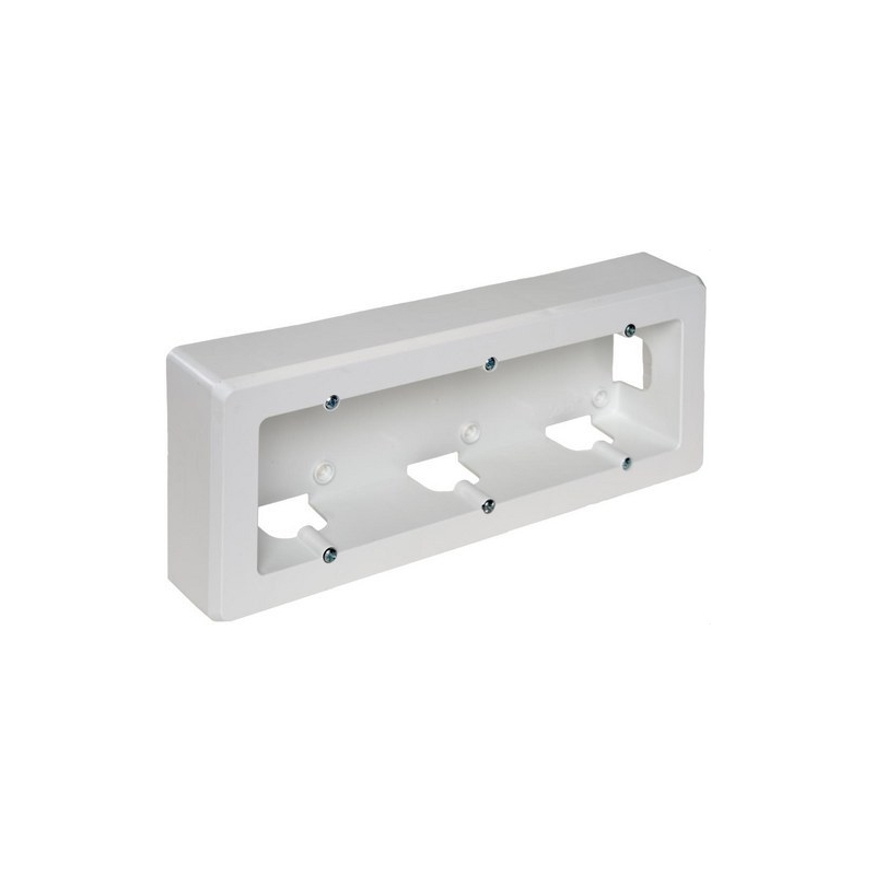 SOLERA 93 Zócalo superficie con 3 elementos 253x96x43mm blanco