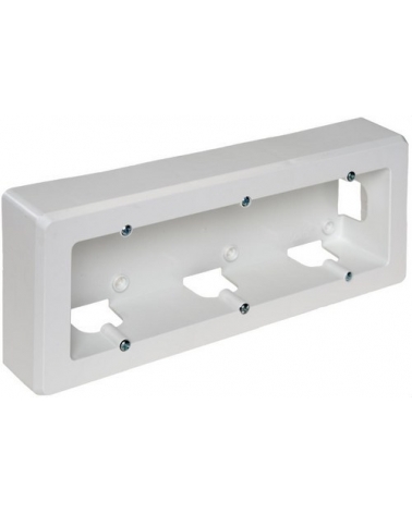 SOLERA 93 Zócalo superficie con 3 elementos 253x96x43mm blanco