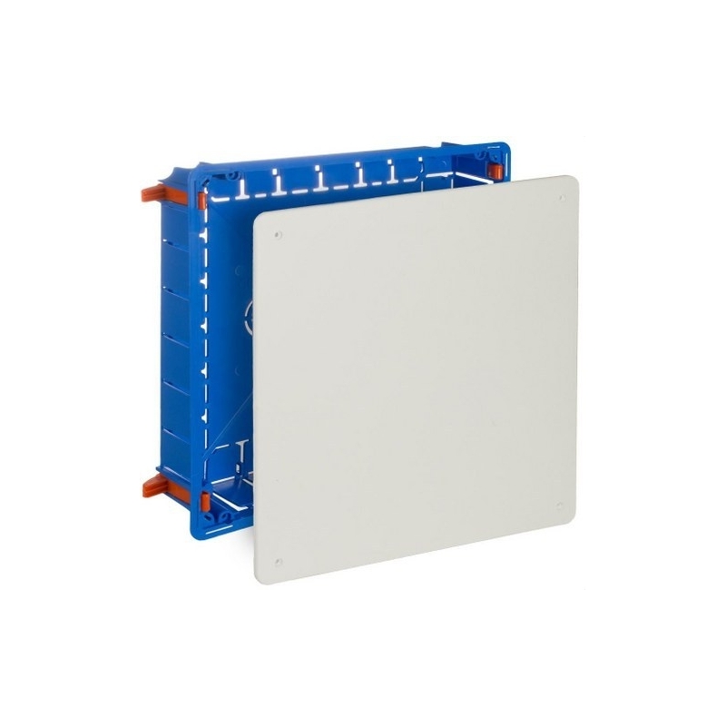 SOLERA 324GW Caja de conexión de empotrar en tabique hueco 250x250x50mm tornillo fijación mediante bridas