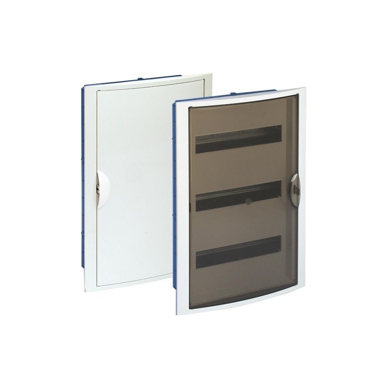 SOLERA 5260HGW Caja de distribución de empotrar en tabique hueco de 42 elementos 360x528x86mm marco blanco y puerta fumé