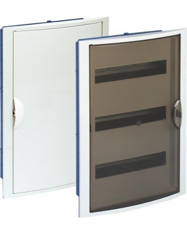 SOLERA 5260HGW Caja de distribución de empotrar en tabique hueco de 42 elementos 360x528x86mm marco blanco y puerta fumé