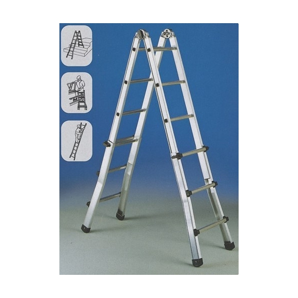 PROIMAN 340055 Escalera plegable profesional aluminio 5+5