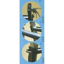 PROIMAN 345000 Escalera plegable multiusos aluminio/acero 8+8