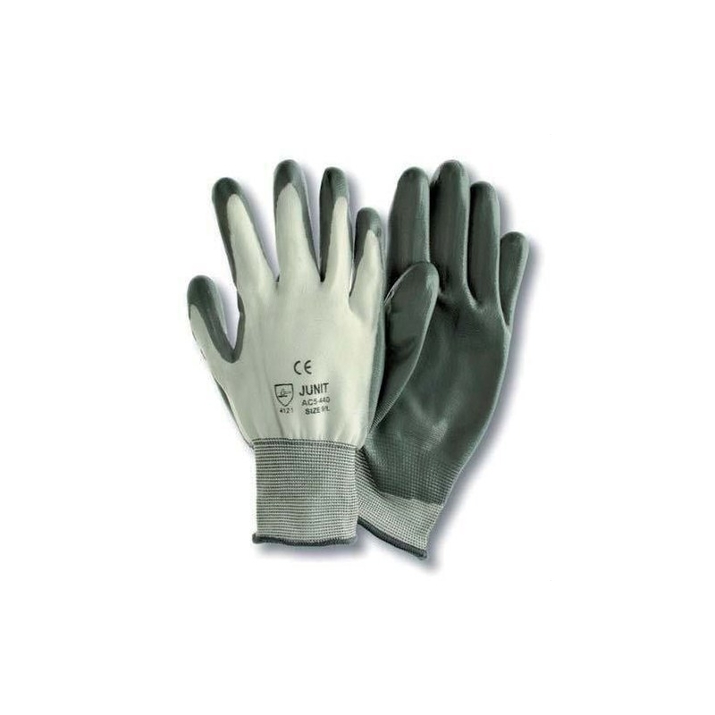 PROIMAN 50239 Guante nylon recubierto nitrilo talla 9 negro gris