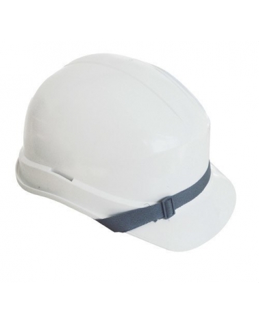 PROIMAN CAS Casco seguridad con barbuquejo blanco