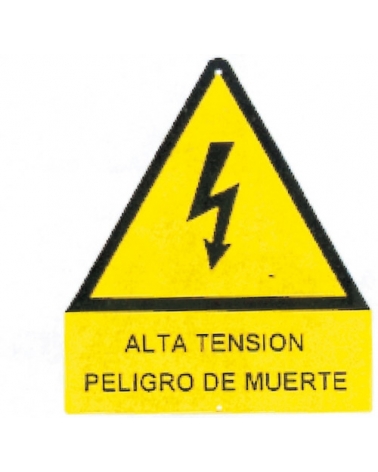 PROIMAN CE210PR Señal alta tensión 210mm plástico relieve