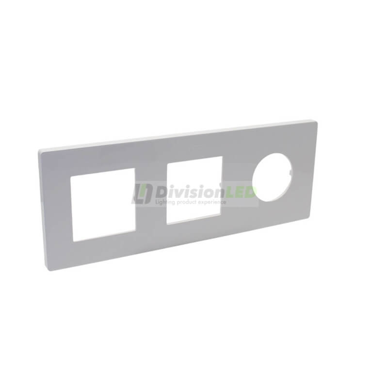 SIMON 27190630-090 Marco mínimo con 3 elementos 1 enchufe+2 módulos blanco SIMON 270