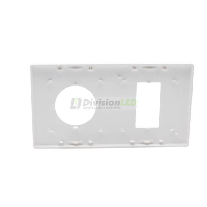 SIMON 27191620-090 Marco mínimo con 2 elementos enchufe+módulo estrecho blanco SIMON 270