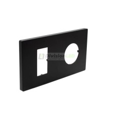 SIMON 27191620-098 Marco mínimo con 2 elementos enchufe+módulo estrecho negro mate SIMON 270