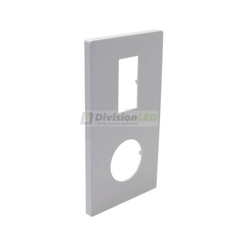 SIMON 27192620-090 Marco mínimo con 2 elementos y enchufe+módulo estrecho blanco SIMON 270