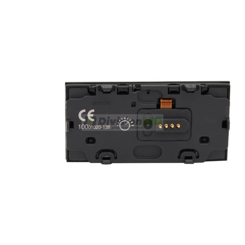 SIMON 10001020-138 Tecla para interruptor regulable negro brillante SIMON 100