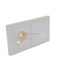 SIMON 10020203-130 Kit frontal con 2 elementos+base+tecla blanco brillante SIMON 100