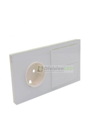 SIMON 10020203-130 Kit frontal con 2 elementos+base+tecla blanco brillante SIMON 100