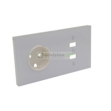 SIMON 10020205-130 Kit frontal con 2 elementos+base+cargador 2xUSB blanco brillante SIMON 100