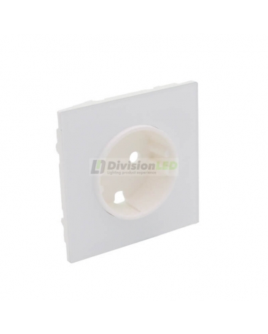 SIMON 10000041-130 Tapa para base enchufe schuko blanco brillante SIMON 100