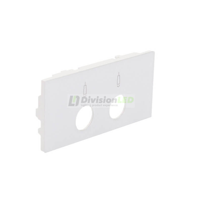 SIMON 10000053-130 Tapa para toma R-TV+SAT blanco brillante SIMON 100