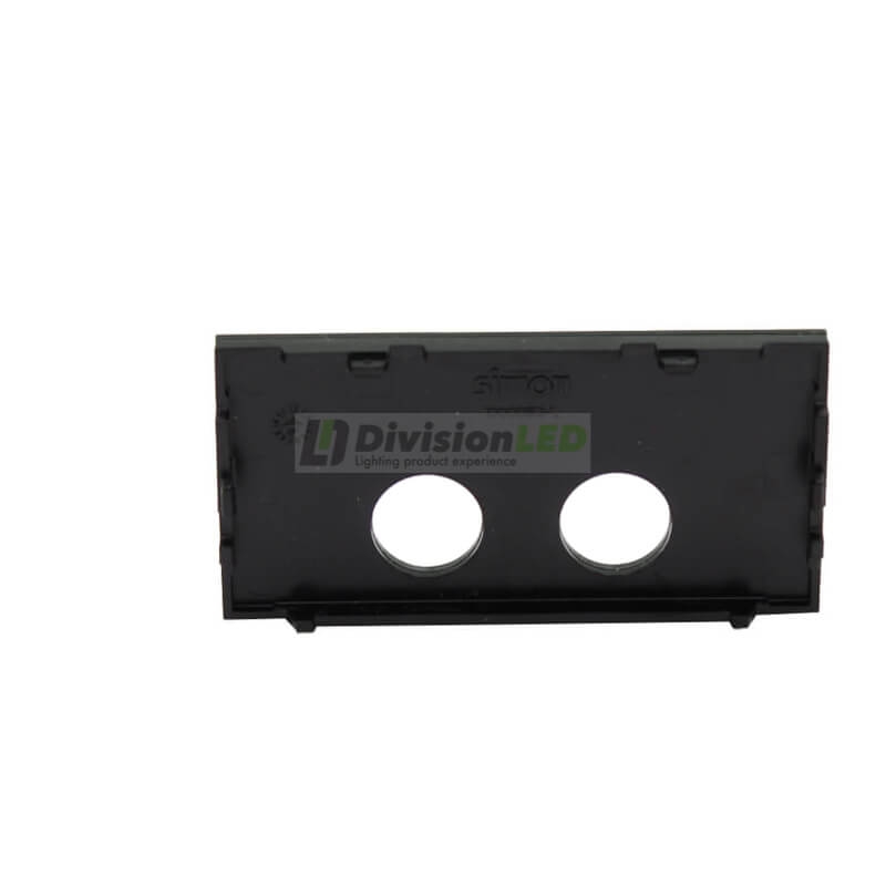 SIMON 10000053-138 Tapa para toma R-TV+SAT negro brillante SIMON 100