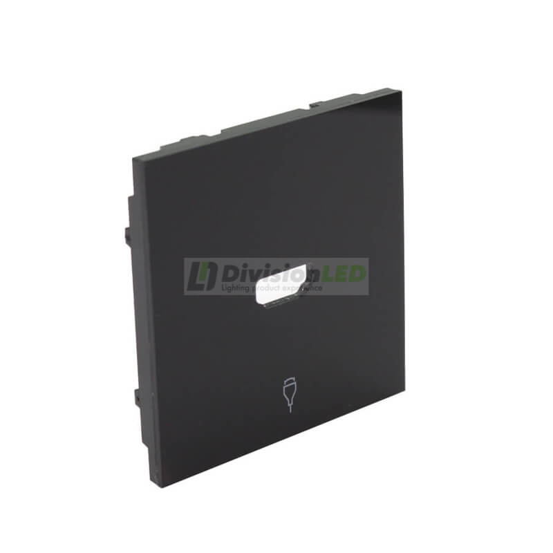 SIMON 10001094-138 Tapa para conector HDMI negro brillante SIMON 100