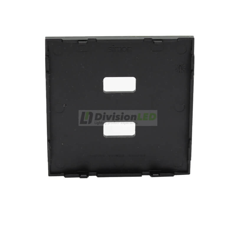 SIMON 10001096-138 Tapa cargador USB 2 conectores negro brillante SIMON 100