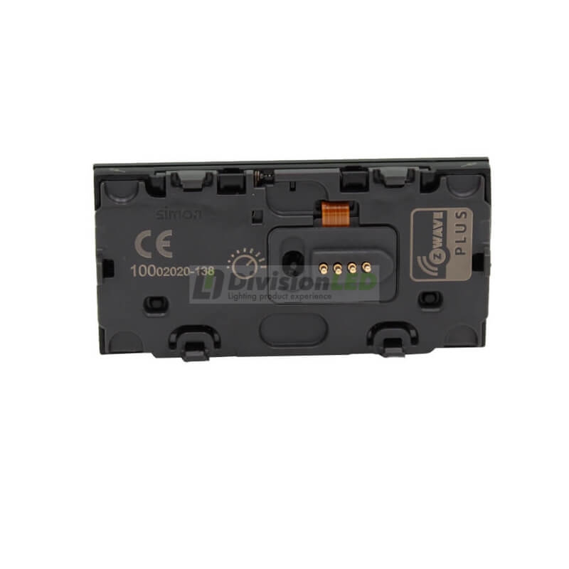 SIMON 10002020-138 Tecla interruptor regulable IO negro brillante SIMON 100