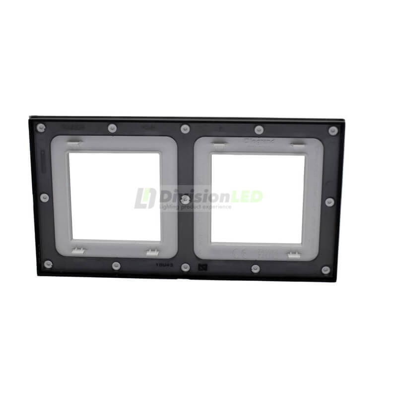 LEGRAND 741032 Placa con 2 elementos aluminio LEGRAND VALENA NEXT