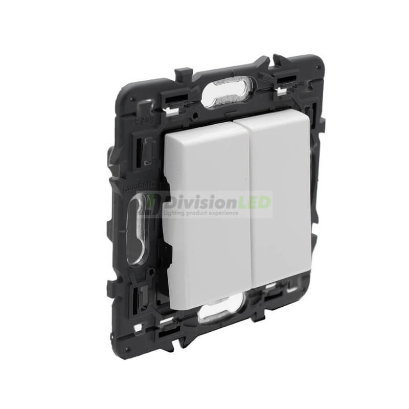 LEGRAND 741244 Interruptor doble 1P 10AX blanco LEGRAND VALENA NEXT