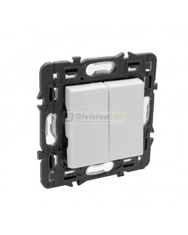 LEGRAND 741245 Conmutador doble 1P 10AX blanco LEGRAND VALENA NEXT