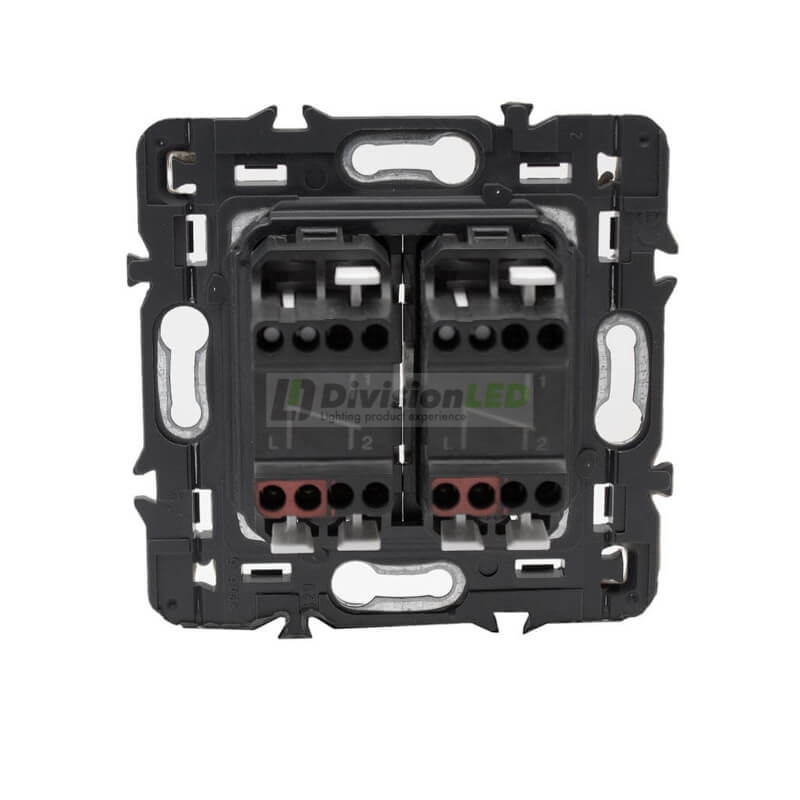 LEGRAND 741245 Conmutador doble 1P 10AX blanco LEGRAND VALENA NEXT