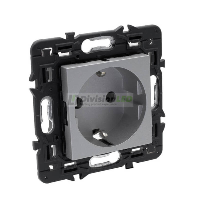 LEGRAND 741320 Base 2P+T 16A tornillo aluminio LEGRAND VALENA NEXT