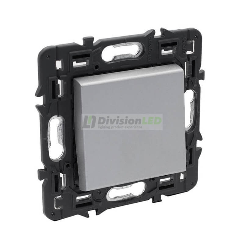 LEGRAND 741342 Interruptor 1P 10AX aluminio LEGRAND VALENA NEXT