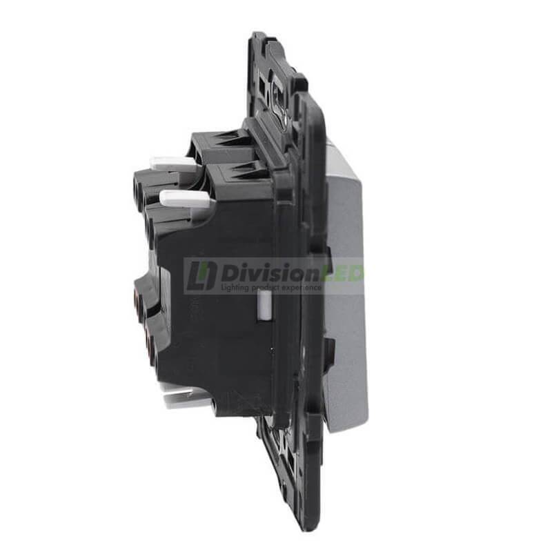 LEGRAND 741345 Conmutador doble 1P 10AX aluminio LEGRAND VALENA NEXT