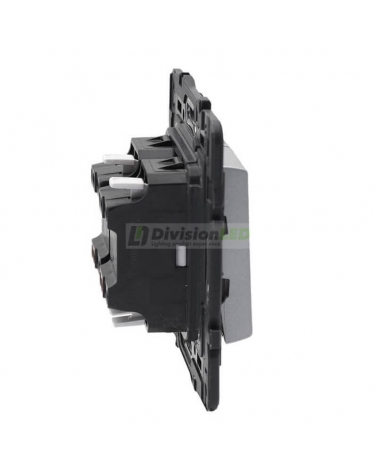 LEGRAND 741345 Conmutador doble 1P 10AX aluminio LEGRAND VALENA NEXT