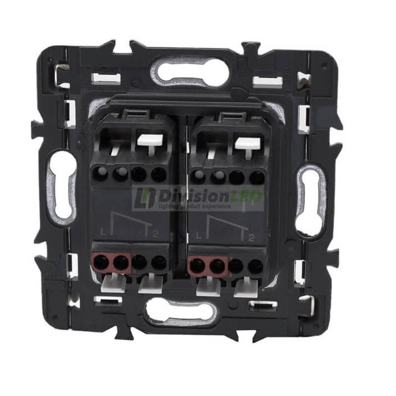 LEGRAND 741345 Conmutador doble 1P 10AX aluminio LEGRAND VALENA NEXT