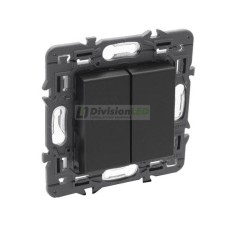 LEGRAND 741444 Interruptor doble 1P 10AX dark LEGRAND VALENA NEXT