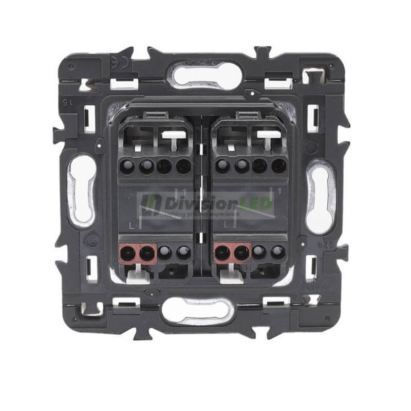 LEGRAND 741444 Interruptor doble 1P 10AX dark LEGRAND VALENA NEXT