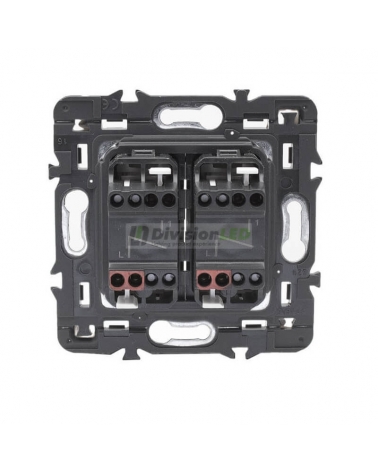 LEGRAND 741444 Interruptor doble 1P 10AX dark LEGRAND VALENA NEXT