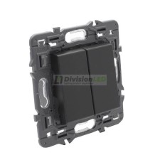 LEGRAND 741445 Conmutador doble 1P 10AX dark LEGRAND VALENA NEXT