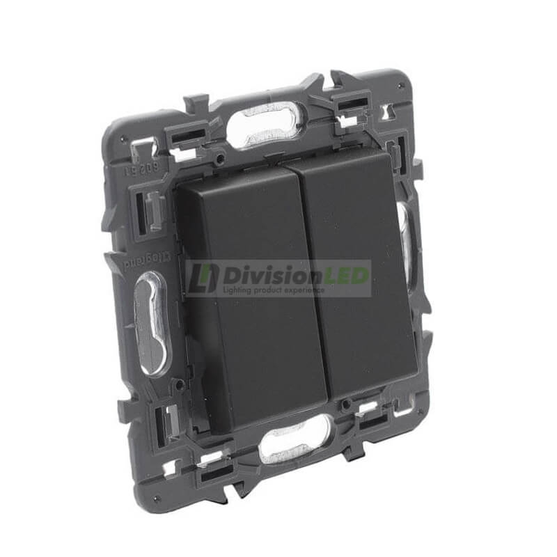 LEGRAND 741445 Conmutador doble 1P 10AX dark LEGRAND VALENA NEXT