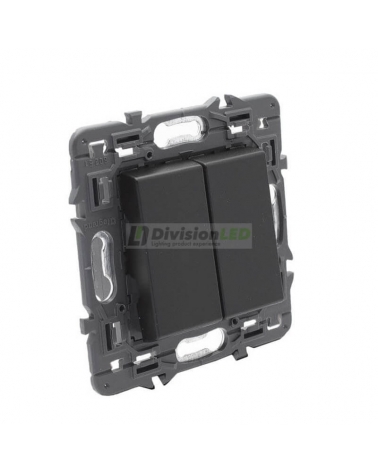LEGRAND 741445 Conmutador doble 1P 10AX dark LEGRAND VALENA NEXT