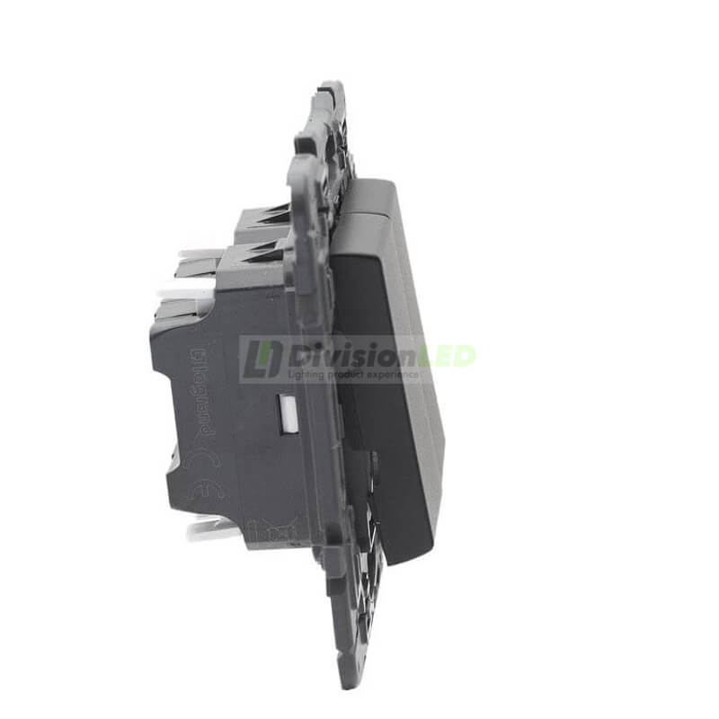 LEGRAND 741445 Conmutador doble 1P 10AX dark LEGRAND VALENA NEXT