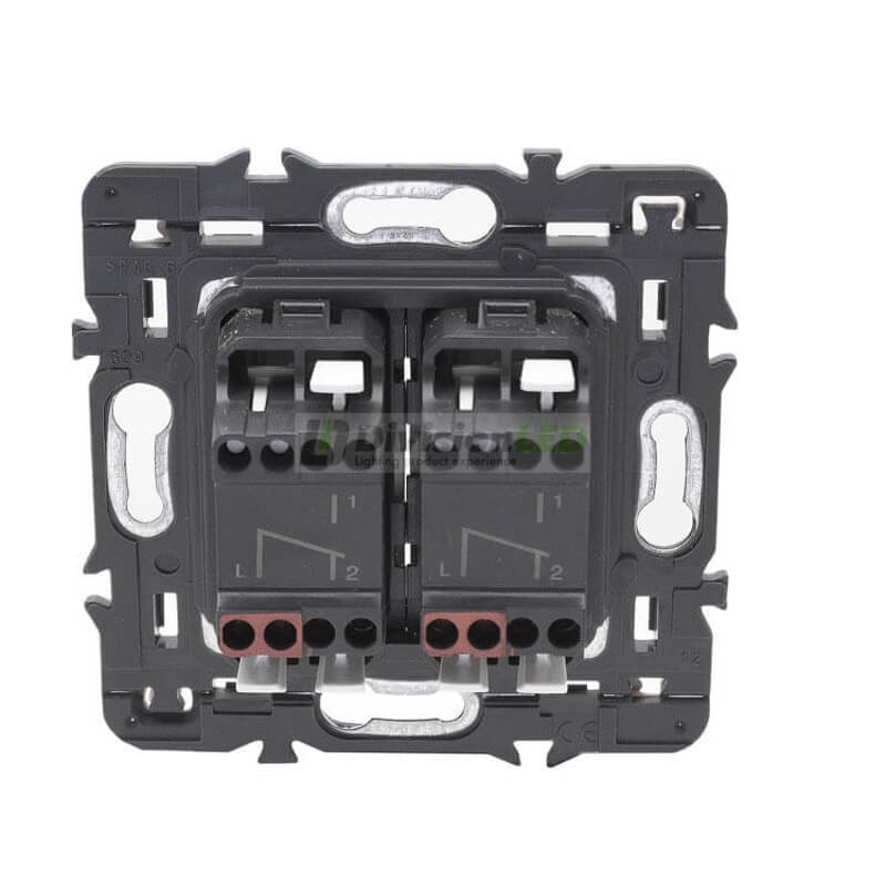 LEGRAND 741445 Conmutador doble 1P 10AX dark LEGRAND VALENA NEXT