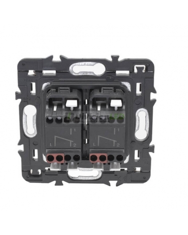 LEGRAND 741445 Conmutador doble 1P 10AX dark LEGRAND VALENA NEXT