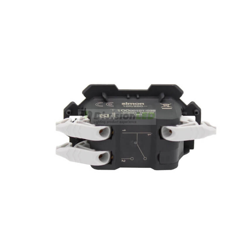 SIMON 10000101-039 Interruptor unipolar pulsante 10AX 250V SIMON 100