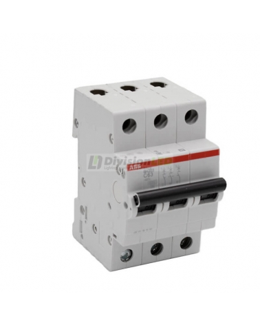 ABB SH203-C63 Interruptor magnetotérmico 3P 63A C 6kA 2CDS213001R0634