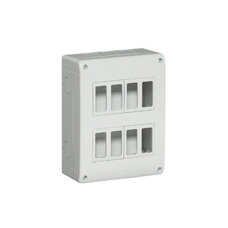 LEGRAND 25408V idrobox-caja ip40 ver 4x2 modulos gris